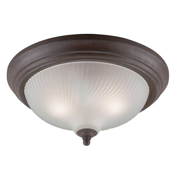 Westinghouse 3-Light Sienna Interior Ceiling Flushmount with Frosted Swirl Glass
