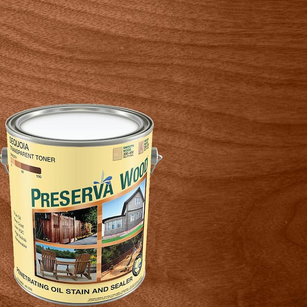Preserva Wood 1 gal. Oil-Based Sequoia Penetrating Exterior Stain and Sealer