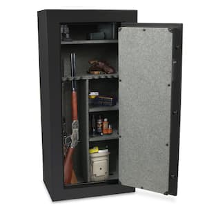 30-Gun Fireproof Electronic Lock Gun Safe, Black