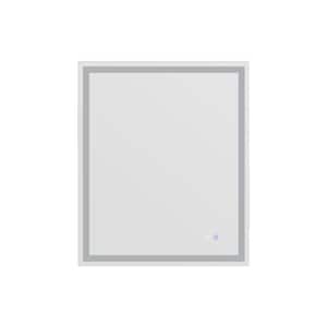 30 in. W x 36 in. H Rectangular Frameless Wall Mounted Bathroom Vanity Mirror with Stepless Dimmer and Anti-Fog