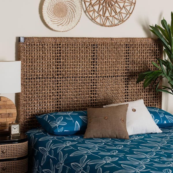 bali & pari Alise Natural Brown Seagrass Queen Standalone