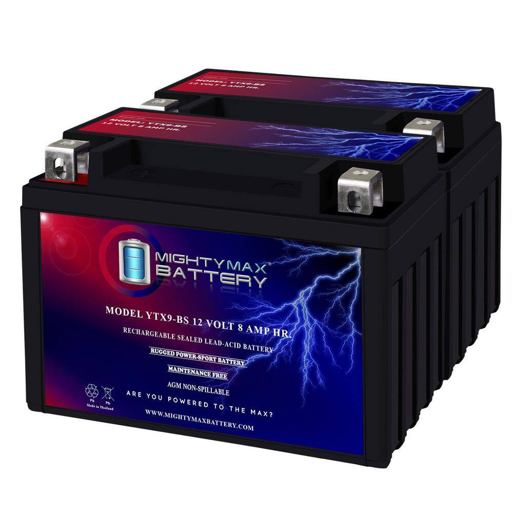YTX9-BS Battery for HONDA TRX250EX TE, TM 250CC '01-'09 - 2 pack price history on PriceWatchPro