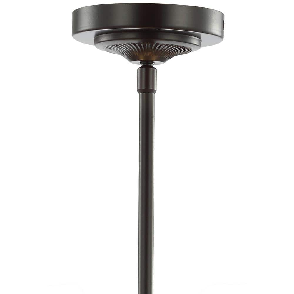 Bronze Crystal LED Adjustable Ceiling Mount Chandelier