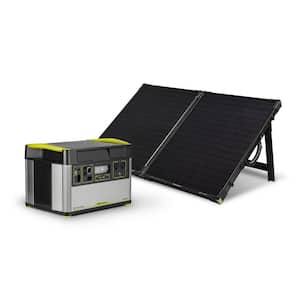 YETI 1500X Portable 1500-Watt Power Station with Boulder 100-Watt Monocrystalline Solar Panel Briefcase