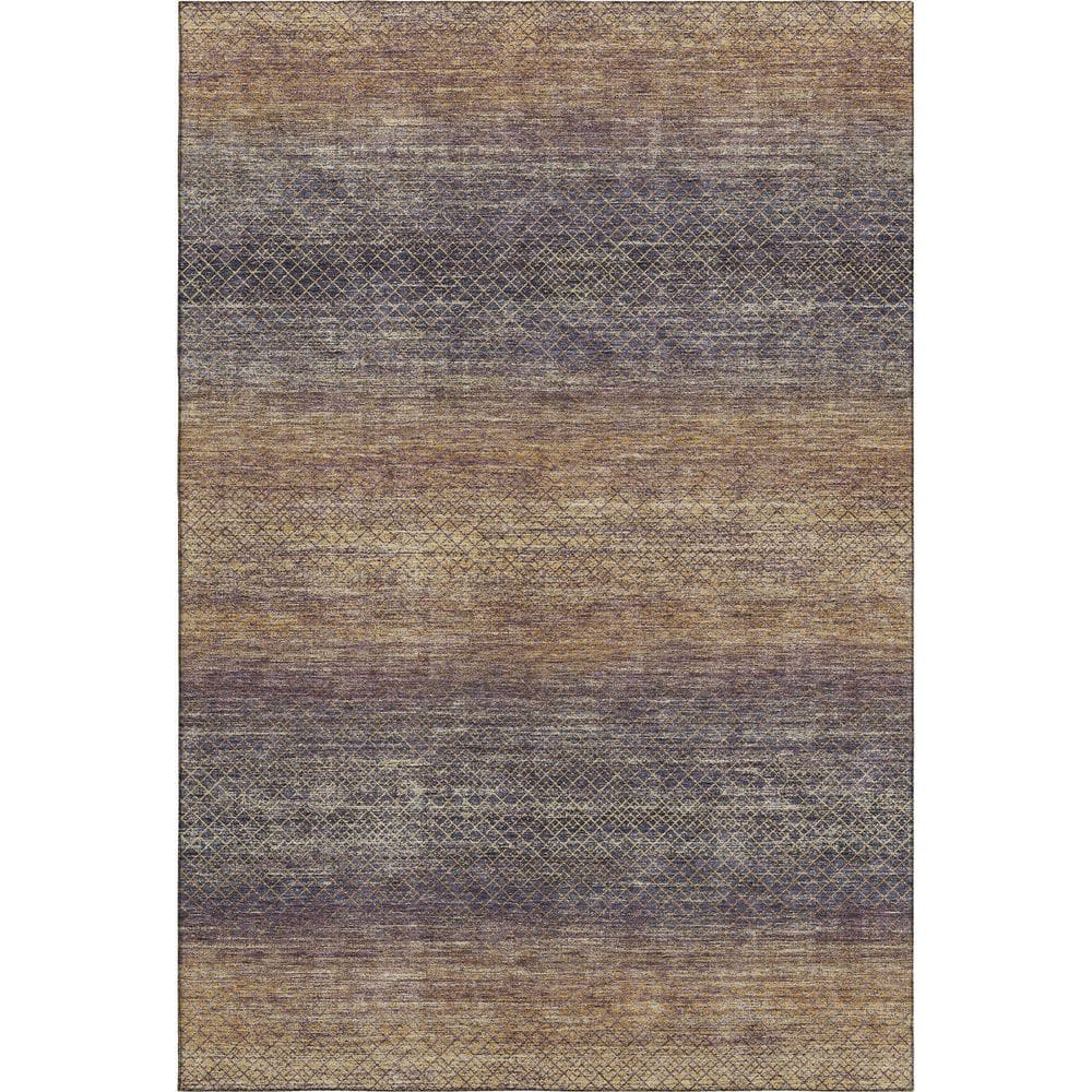Mayfield Premium Machine Washable Abstract AMF2005 Eggplant 5 ft. x 7 ft. 6 in. Area Rug price history on PriceWatchPro