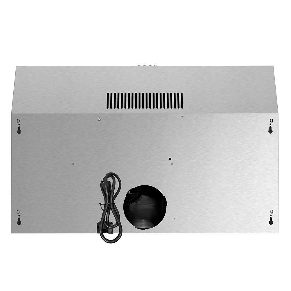 Streamline 30-Inch Stainless Steel Under Cabinet Range Hood with Charcoal Filter