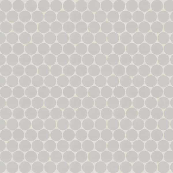 Marin 3/4 in. Penny Round Matte Porcelain Mosaic in Pebble Gray (9.87 sq. ft. /Case)