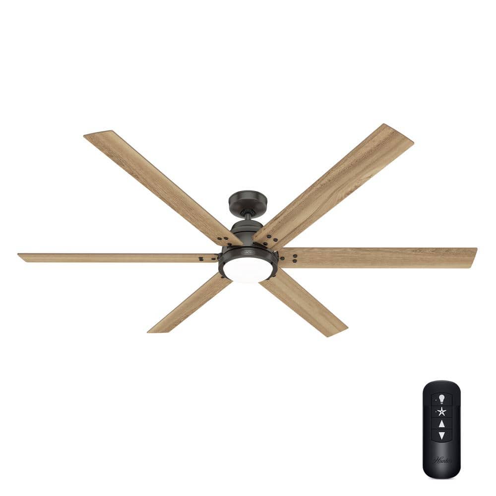 Noble Bronze 72" Ceiling Fan with LED Light and Remote
