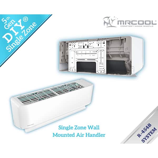 MRCOOL DIY 5th Gen 12000 BTU 23.5 SEER2 1-Ton Mini-Split Heat Pump Complete System-25 ft. Pre-Charged Line Set-115-Volt-R454B MRCOOL DIY 5th Gen 12000 BTU 23.5 SEER2 1-Ton Mini-Split Heat Pump Complete System-25 ft. Pre-Charged Line Set-115-Volt-R454B