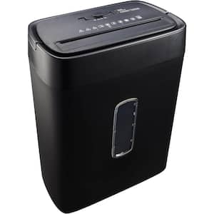 12-Sheets Cross Cut Paper and Credit Card Shredder with 5 Gal. Bin in Black