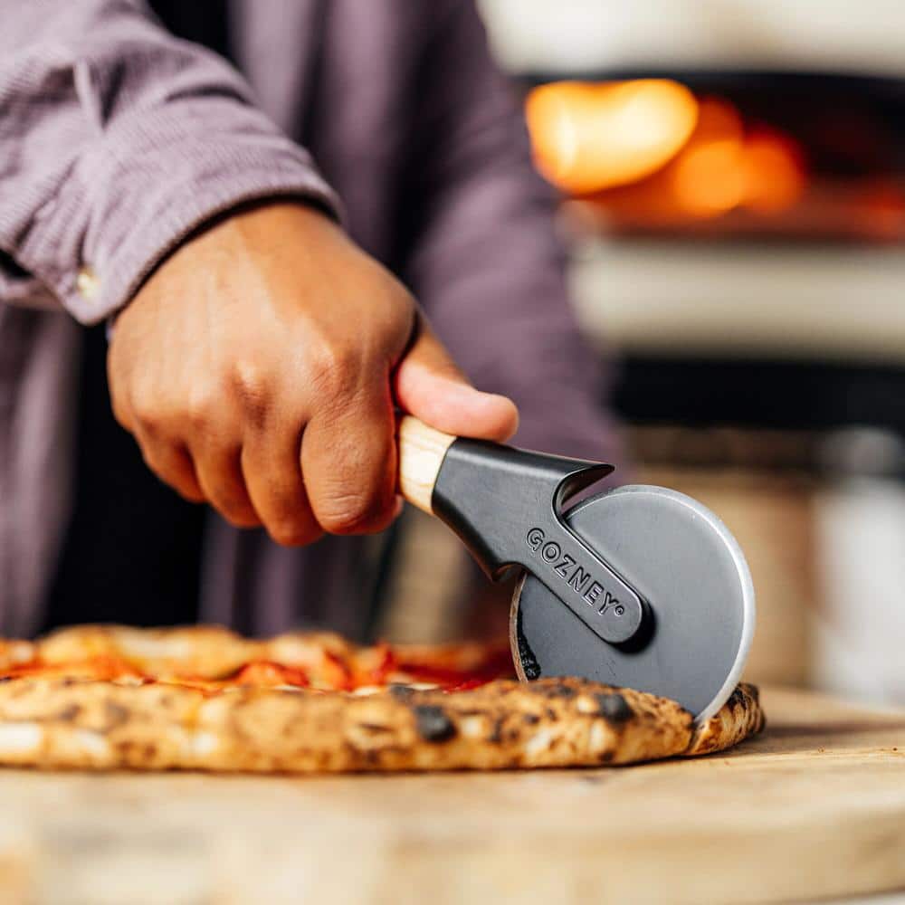 Gozney Ergonomic Wood Handle Pizza Cutter