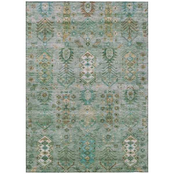 Addison Rugs Chantille Machine Washable Indoor/Outdoor Abstract ACN2047 Sage 9 ft. x 12 ft. Area Rug
