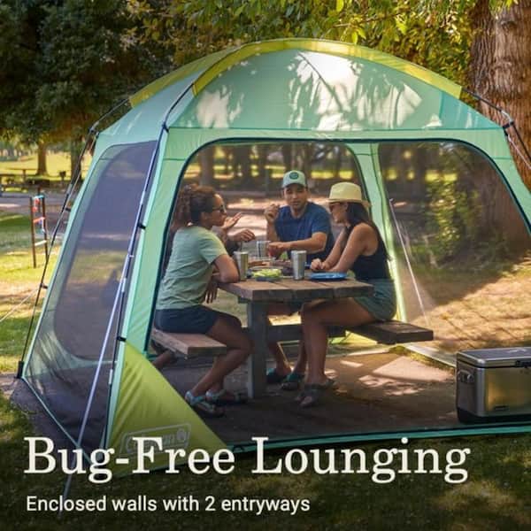 Skyshade 10 x 10 Screen Dome Canopy Tent, Moss/Yellow