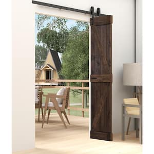 K Style 36in. x 84in.(18 in. x 84 in. x 2-Panels)Kona Coffee Solid Wood Bi-Fold Door With Hardware-Assembly Needed