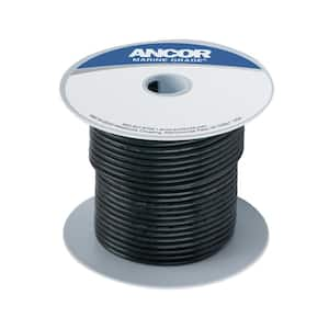 Marine Grade Tinned Copper Battery Cable 6 AWG, Black, 100 ft.