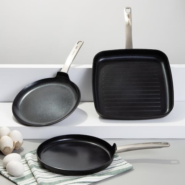 BergHOFF Graphite Non-Stick Ceramic Pancake Pan 10.25, Sustainable Recycled Material