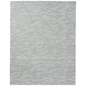 Grey 7 ft. x 9 ft. Rectangular Solid Color Area Rug