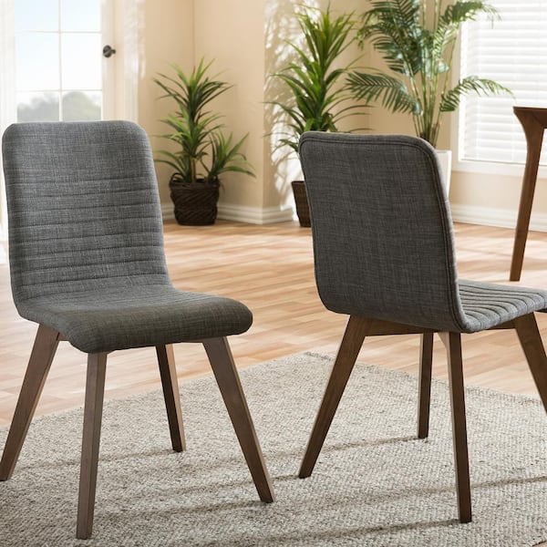 Wholesale Interiors Baxton Studio Parsons Chair (Set of 2); Dark Gray