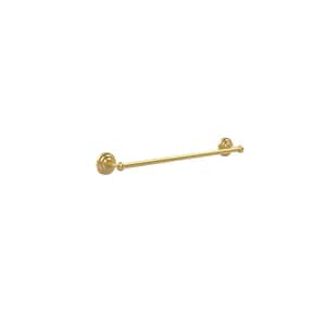 Que New Collection 24 in. Back to Back Shower Door Towel Bar in Unlacquered Brass