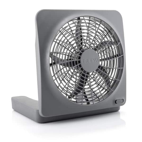 O2COOL 10 in. Portable Fan with AC Adapter, Battery Powered, Portable, Camping, Adjustable Tilting Fan