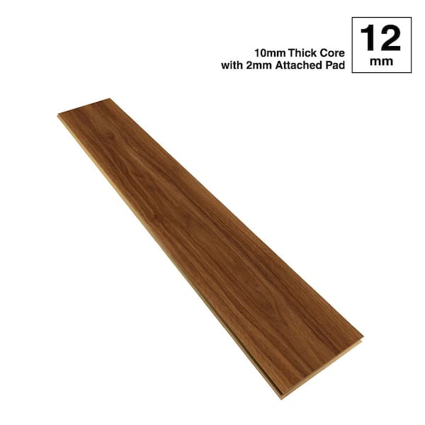Home Decorators Collection - Chamblee Tuck Walnut 12 mm T x 8.03 in. W Waterproof Laminate Wood Flooring (15.9 sqft/case)