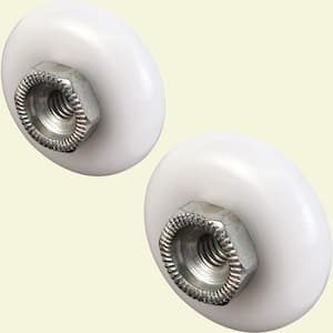 3/4 in. and 7/8 in. Round Tub Enclosure Rollers (2-pack)