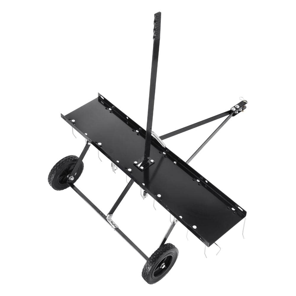 Tow Behind Dethatcher 40 in 20 Spring Steel Tines Lift Handle Weight Tray 1.18 in Hitch for ATV Mower price history on PriceWatchPro