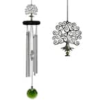 Signature Collection, Crystal Tree of Life Chime, 19 in. Silver Wind Chime WFTE