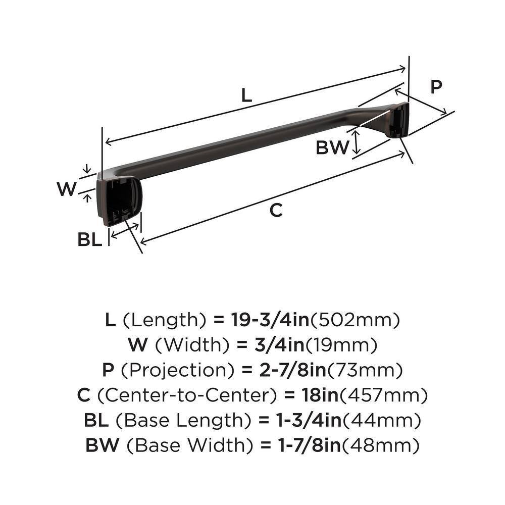 Oil-Rubbed Bronze 18-inch Wall Mounted Towel Bar