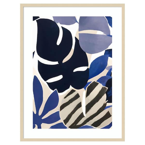 Amanti Art The Blues by Merel Takken 1 Piece Framed Giclee Nature Art Print 41 in. x 31 in.