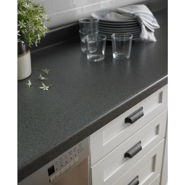 4 ft. x 8 ft. Laminate Sheet in Smoke Quarstone with Matte Finish