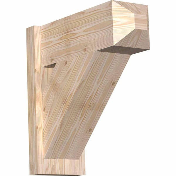 Ekena Millwork 8 in. x 20 in. x 20 in. Douglas Fir Traditional Craftsman Smooth Outlooker