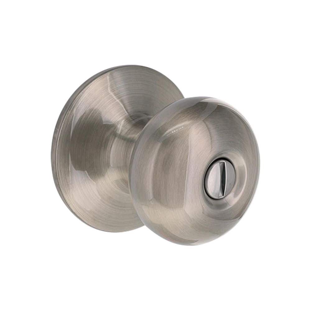 Round Satin Nickel Bed/Bath Door Knob