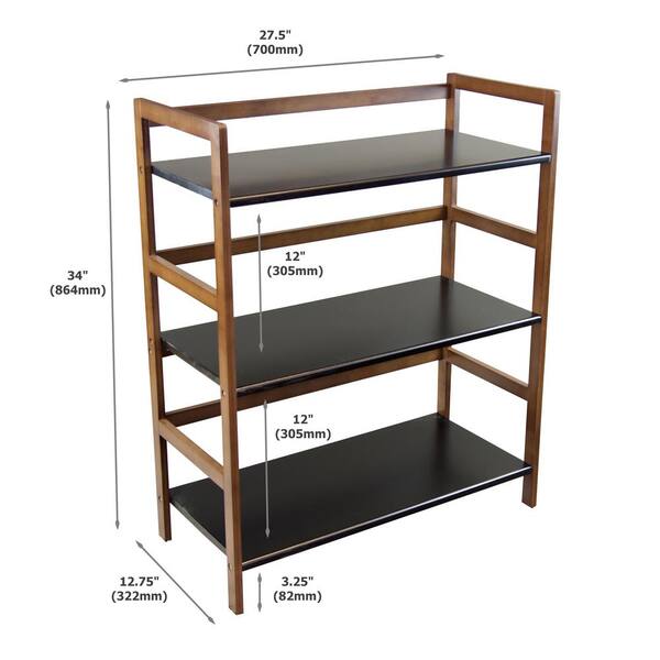 Bamboo Can Rack Organizer, 3 Tier Stackable Can Storage Rack with Label Sticker and Marker Pen Latitude Run