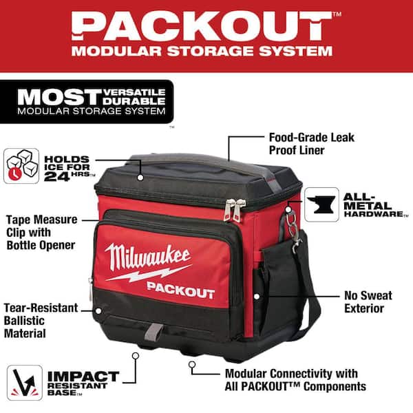 48 in. to 78 in. REDSTICK Expandable Magnetic Box Level W/ PACKOUT Cooler Bag