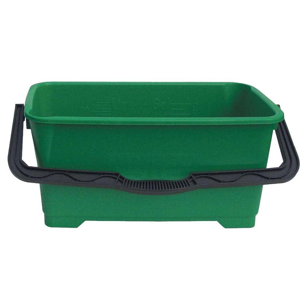 Green Heavy-Duty 6 Gallon Plastic Mop Bucket