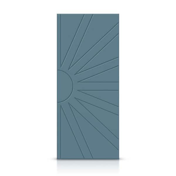 CALHOME 42 in. x 80 in. Hollow Core Dignity Blue Stained Composite MDF Interior Door Slab