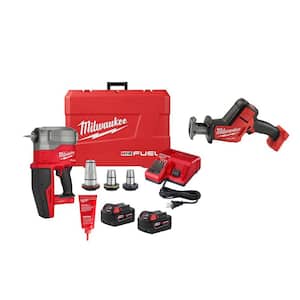 M18 Fuel 18-Volt Lithium-Ion Brushless Cordless 1/2 in. - 2 in. Expansion Tool Kit with M18 Fuel Hackzall Saw (2-Tool)