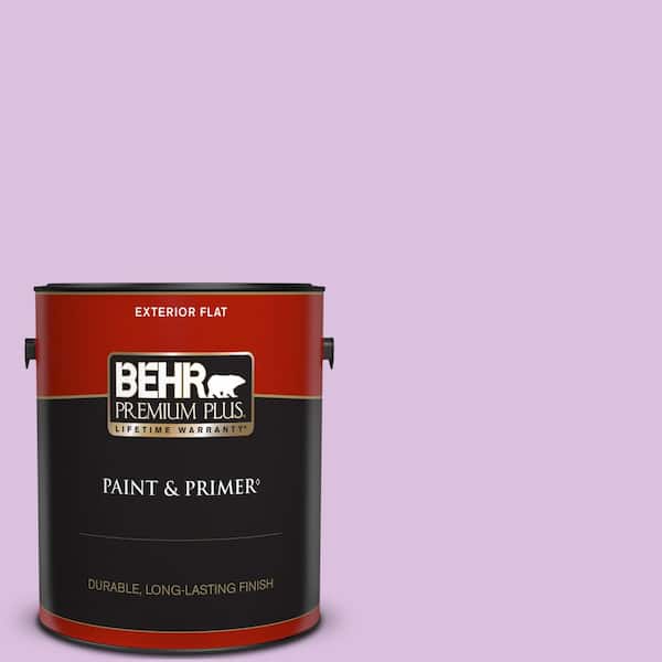 BEHR PREMIUM PLUS 1 gal. #P100-3 Epiphany Flat Exterior Paint & Primer