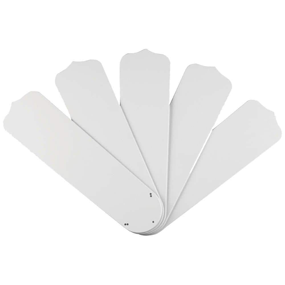 Westinghouse - White Outdoor Replacement Blades for 52 in. Ceiling Fans (5-Pack)