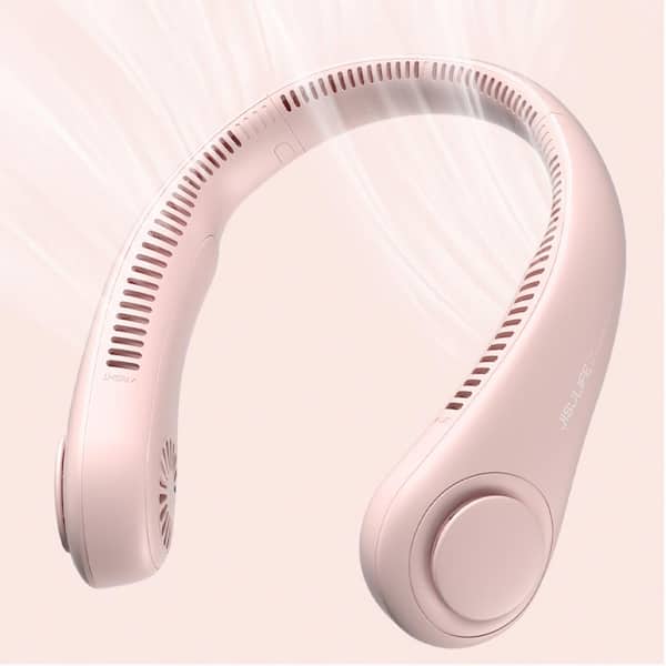 JISULIFE 8 in. 3 Speeds Personal Fan in Pink