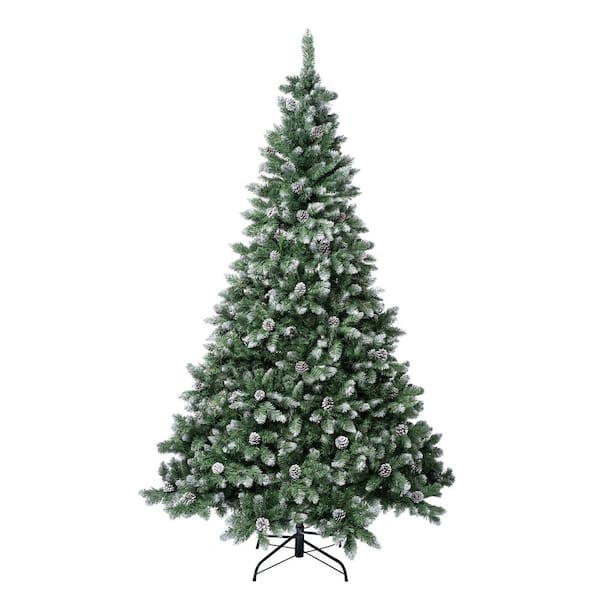 7.5 ft. Unlit Artificial Christmas Tree Oakley Hills Snow Tree