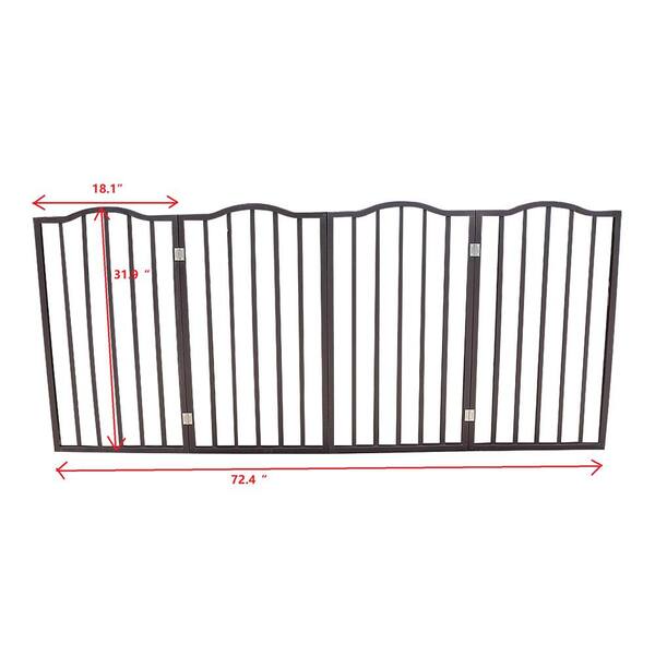 Healvian 2-Pack U-Shaped Steel Pet Gate Reinforcement Grooves - Doorway Security Fittings