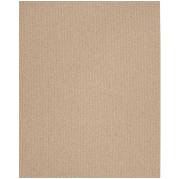 Natural Harmony Hampton Rib Wheat 8 ft. x 10 ft. Custom Area Rug with Pad
