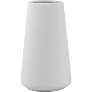 Matte White Frosted Elegant Ceramic Flower Vase for Modern Table Shelf Home Decor, Wedding Boho Decor