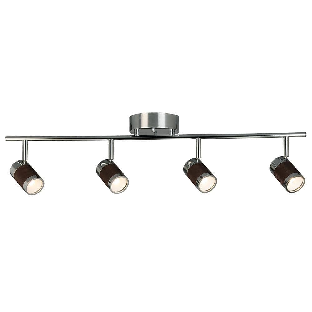 Brews 23 Watt 30 inch Chrome Semi-Flush Mount LED Fixed Track