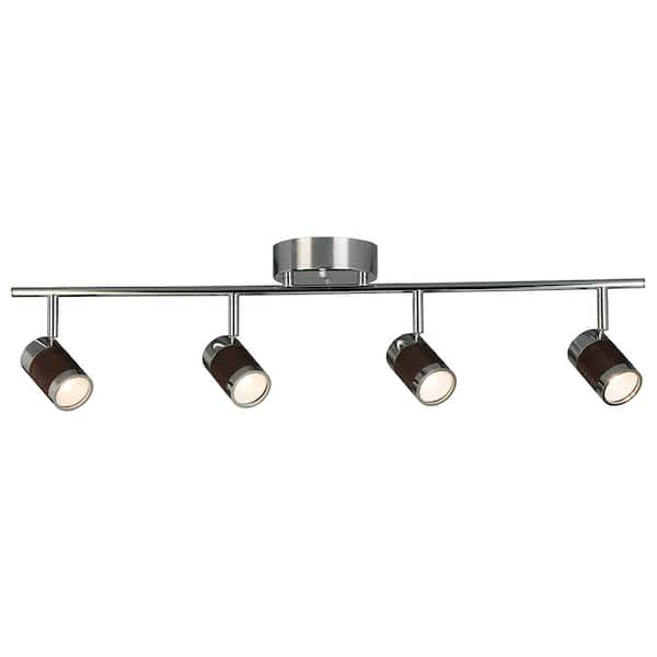 Brews 23 Watt 30 inch Chrome Semi-Flush Mount LED Fixed Track