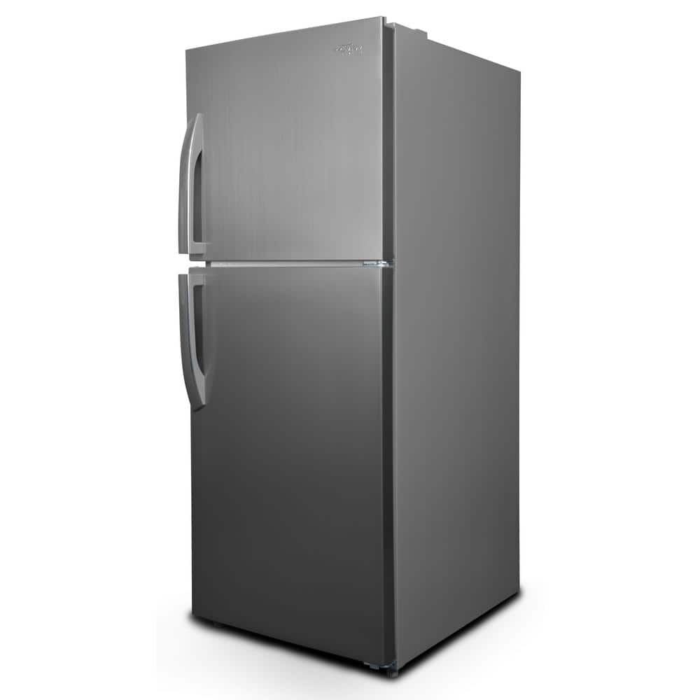 Compact Stainless Steel Top Freezer Refrigerator with Energy Star