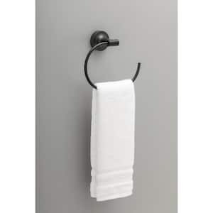 Voisin Wall Mount Round Open Towel Ring Bath Hardware Accessory in Matte Black