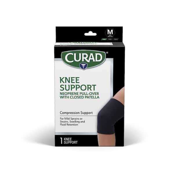 Curad Medium Neoprene Pull-Over Knee Support with Closed Patella